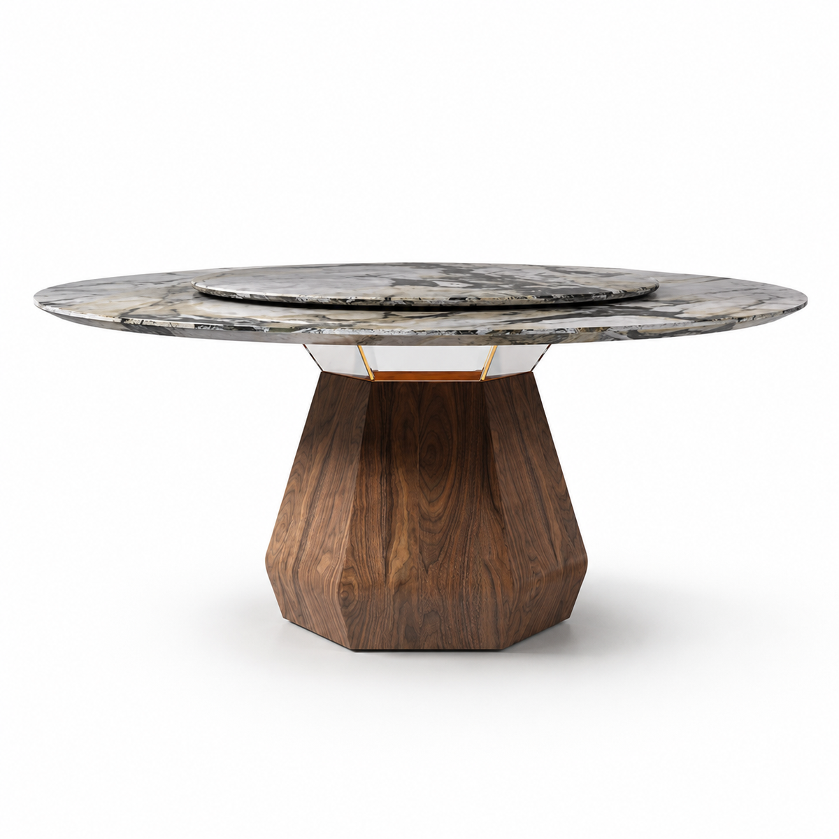 Quinton Marble & Wood Dining Table