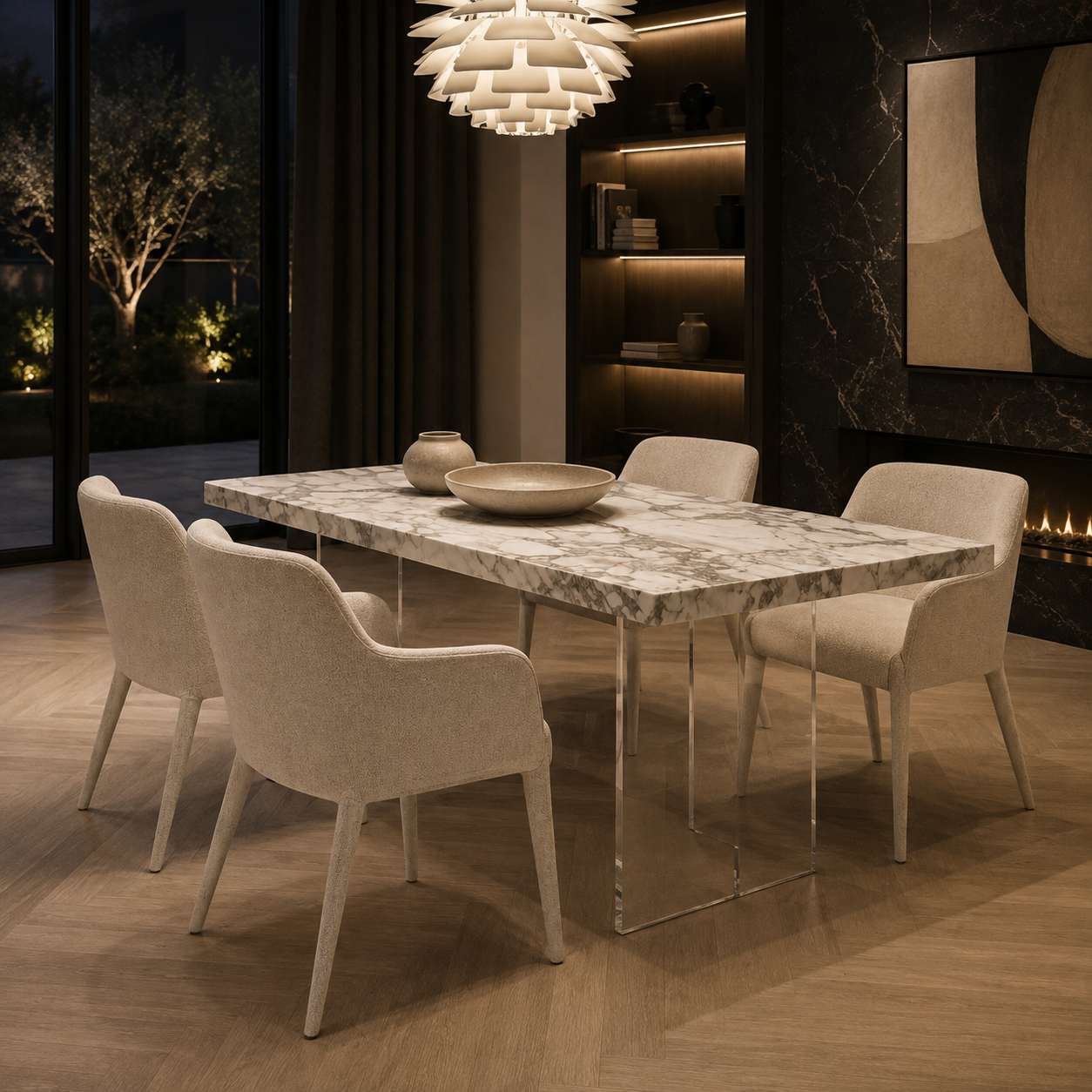 Denham Marble Dining Table