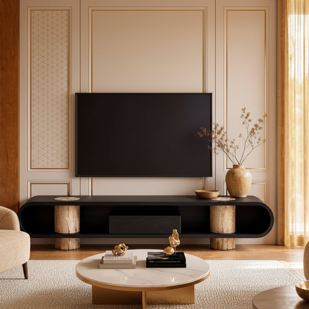 Bellingham Marble & Wood TV Unit