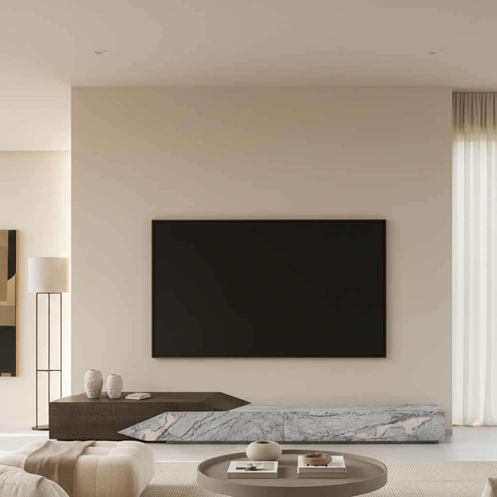 Davenham Marble & Wood TV Unit