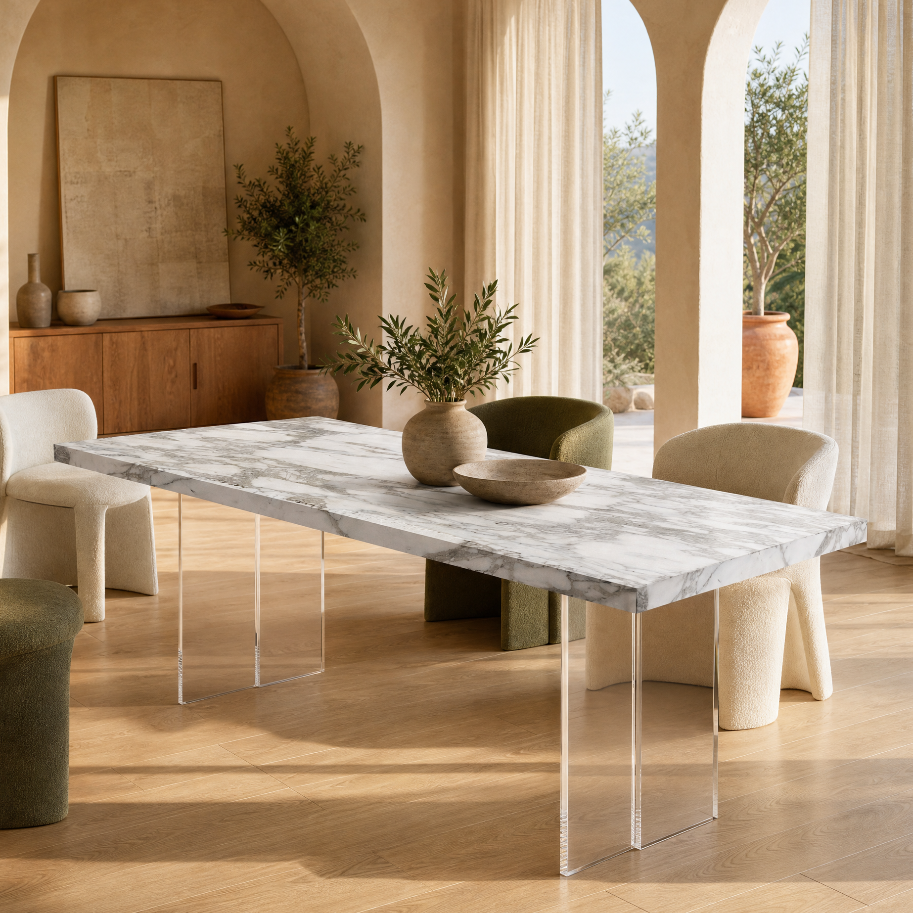 Denham Marble Dining Table
