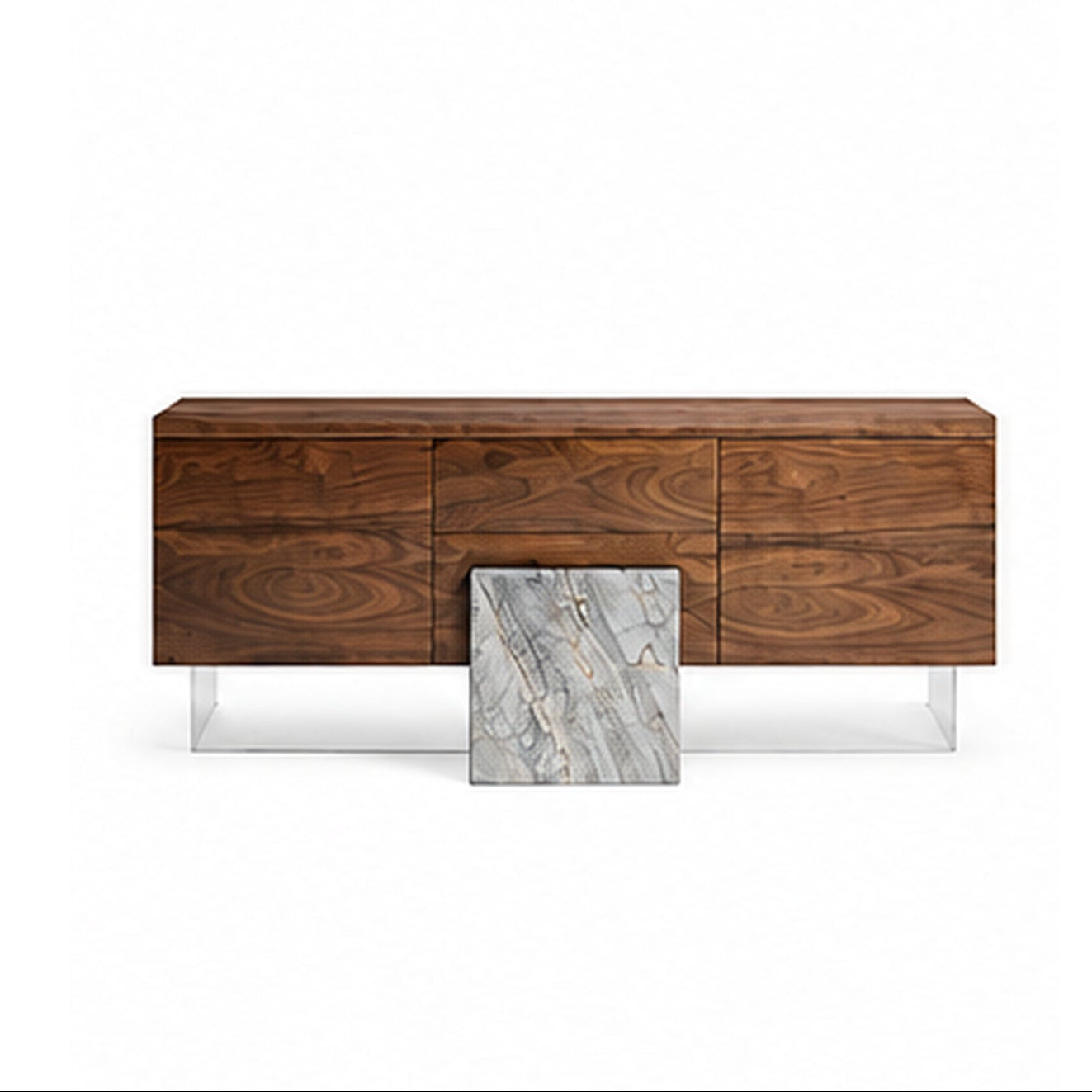 Yarwood Marble & Wood TV Unit