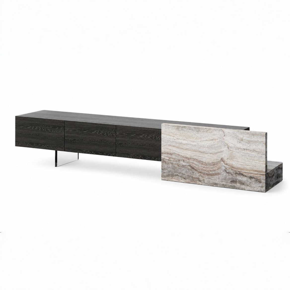 Norbury Marble & Wood TV Unit