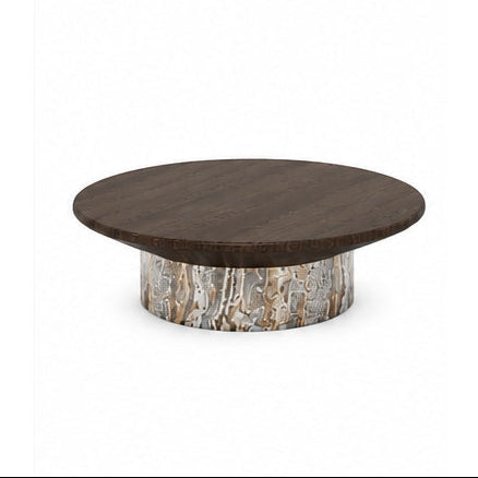 Calderwood Marble & Wood Coffee Table