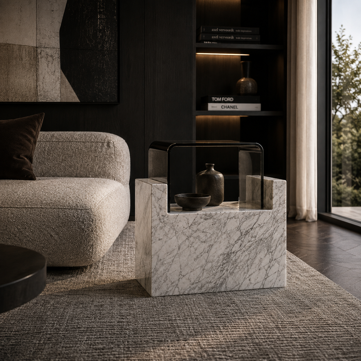 Corston Marble Side Table