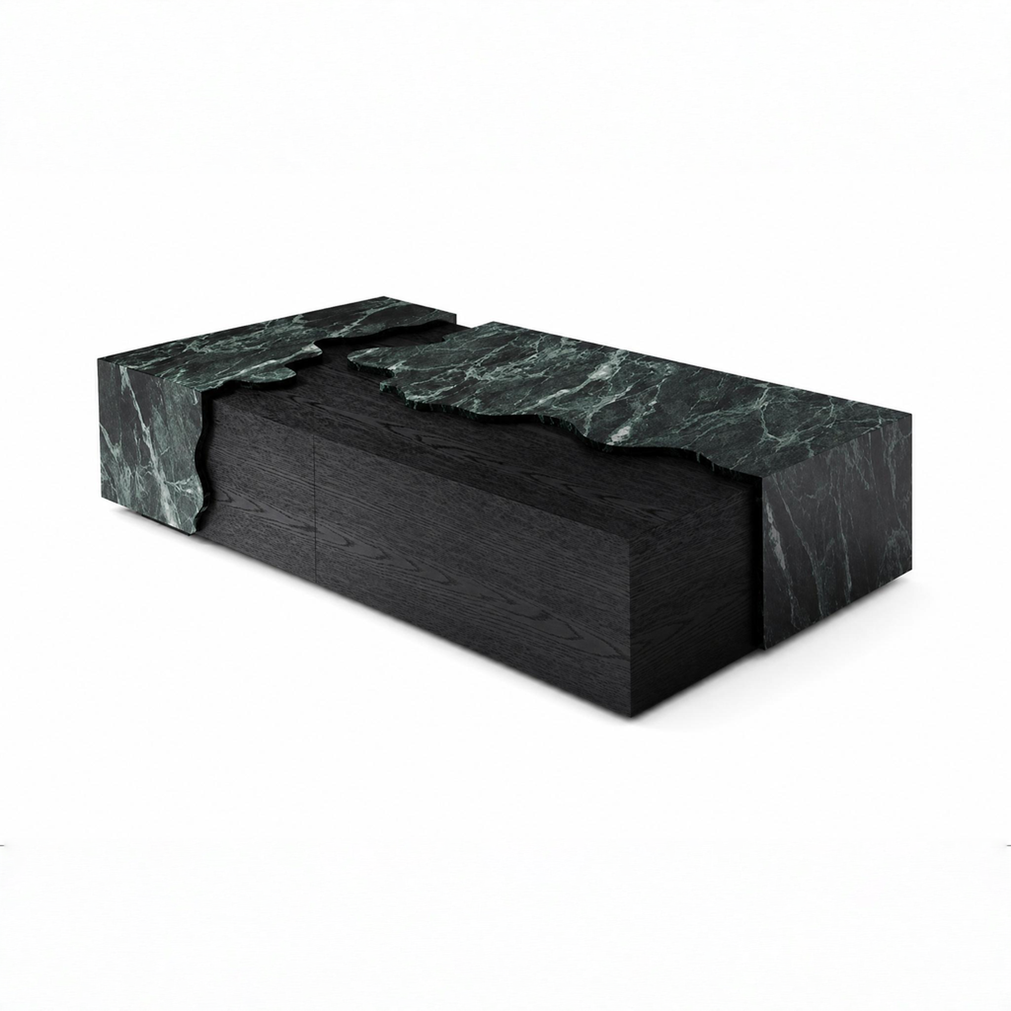 Kember Marble & Wood Coffee Table