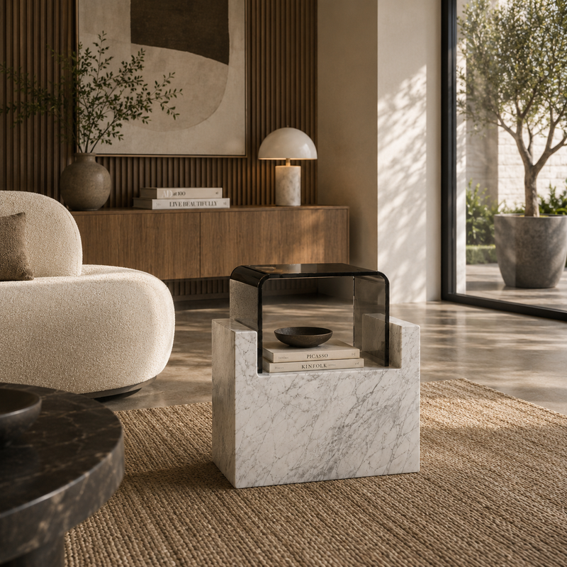 Corston Marble Side Table