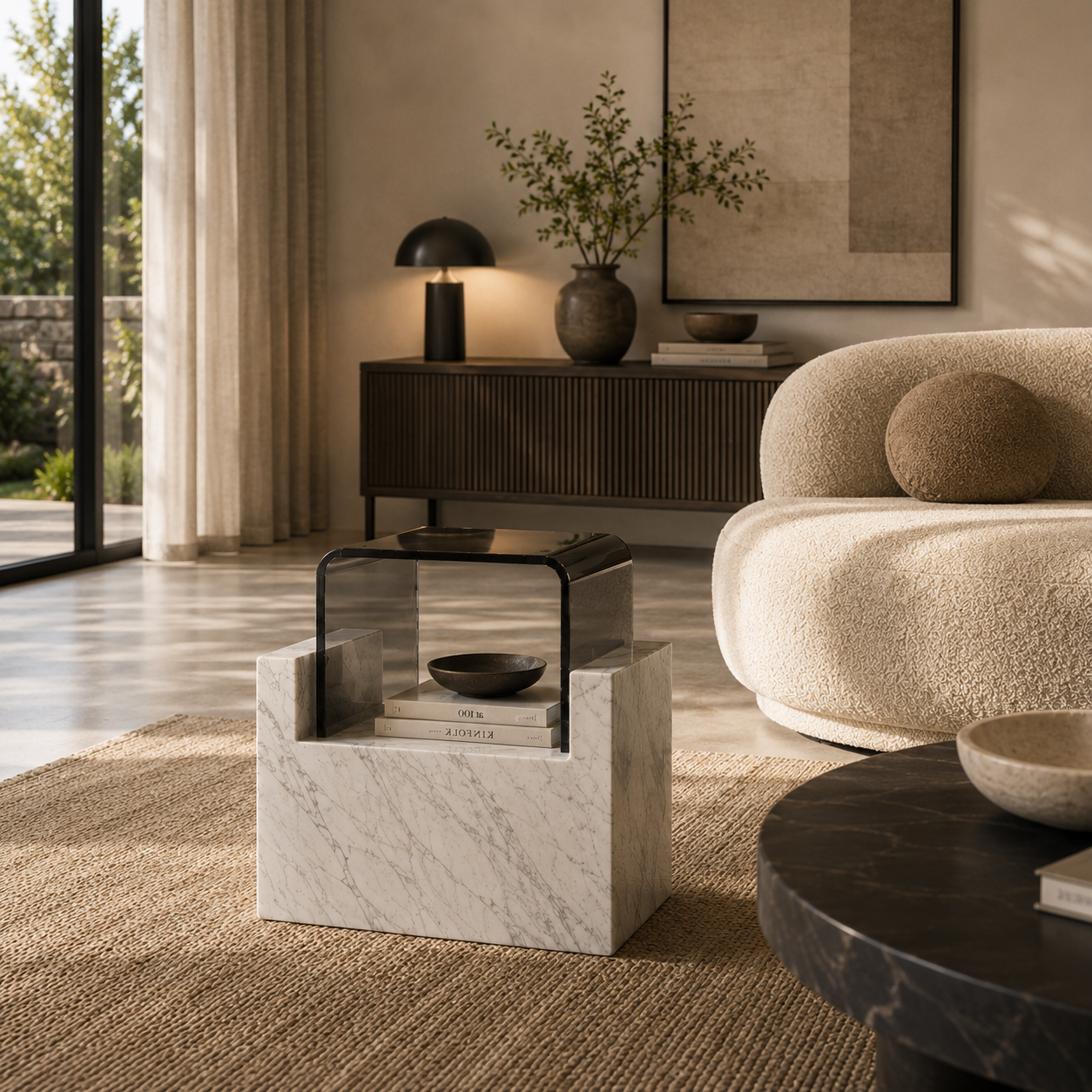 Corston Marble Side Table