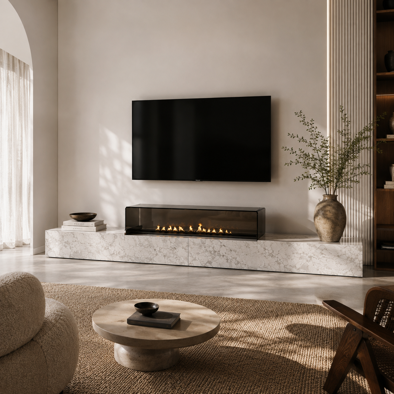 Corston Marble TV Unit