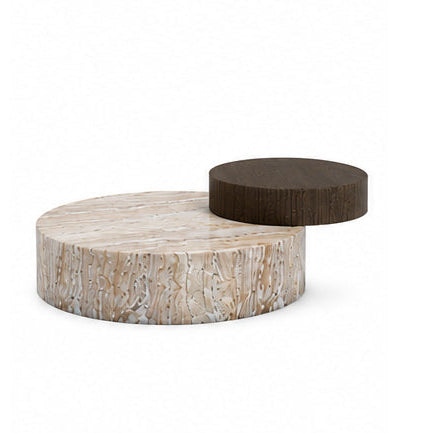Langley Marble & Wood Coffee Table