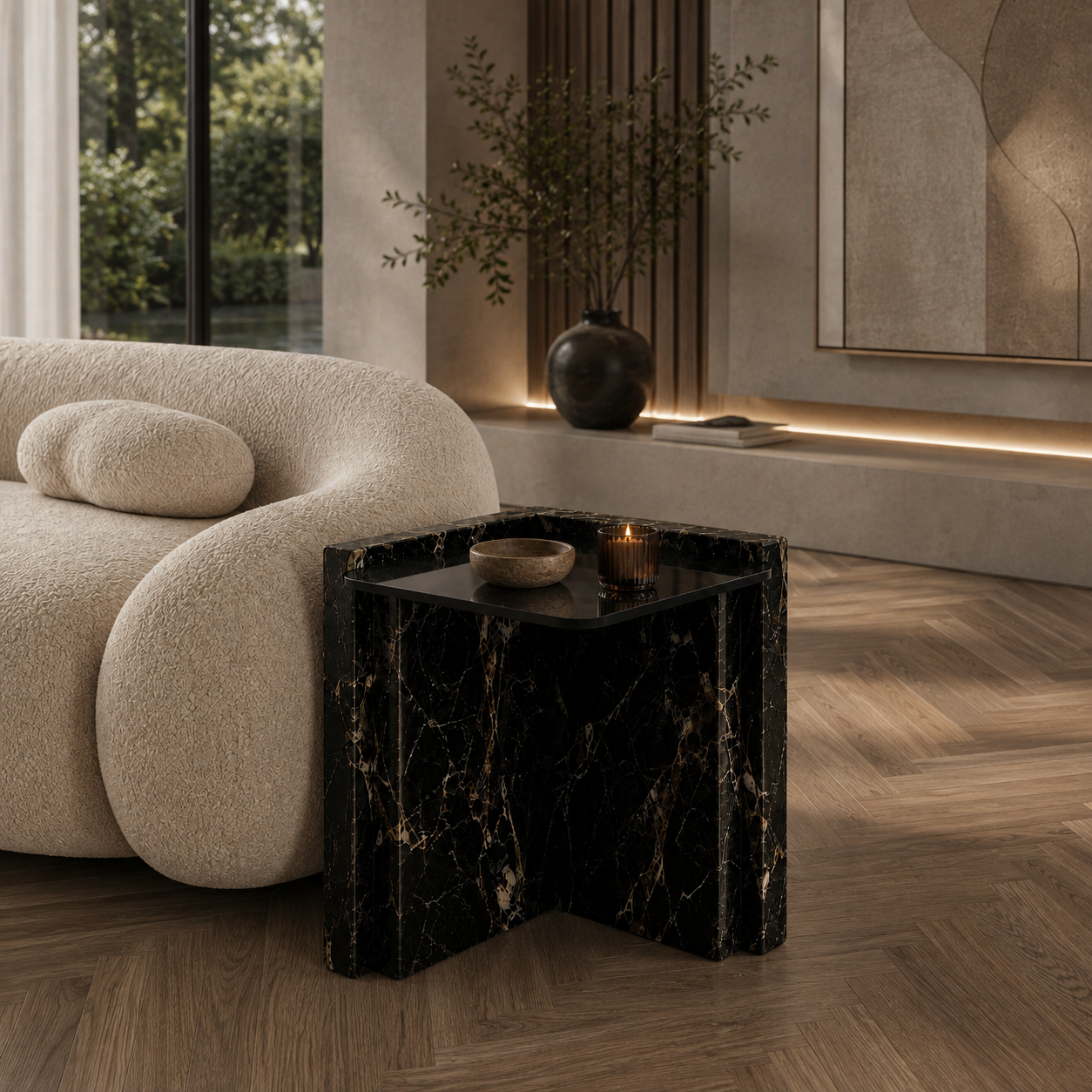 Elwick Marble Side Table