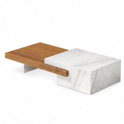 Selborne Marble & Wood Coffee Table