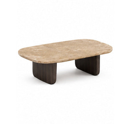 Redbourne Marble & Wood Coffee Table