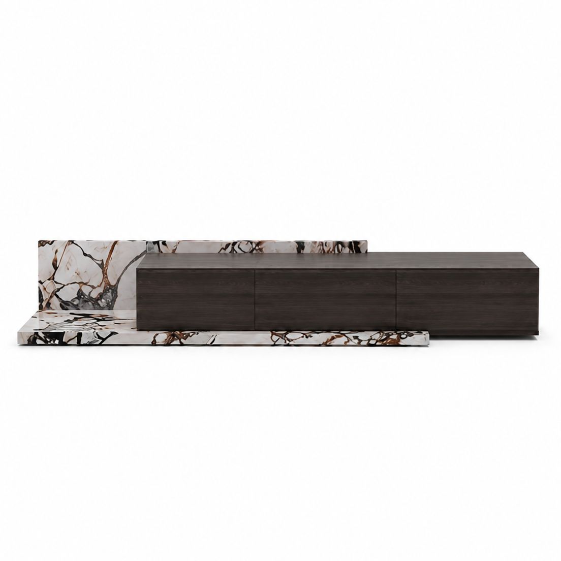 Hawthorne Marble & Wood TV Unit
