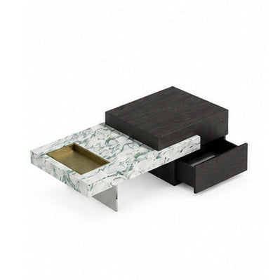 Kingswell Marble & Wood Coffee Table