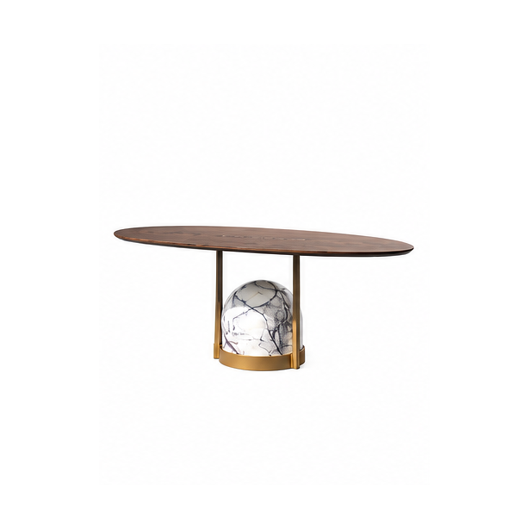 Wetherby Marble & Wood Dining Table