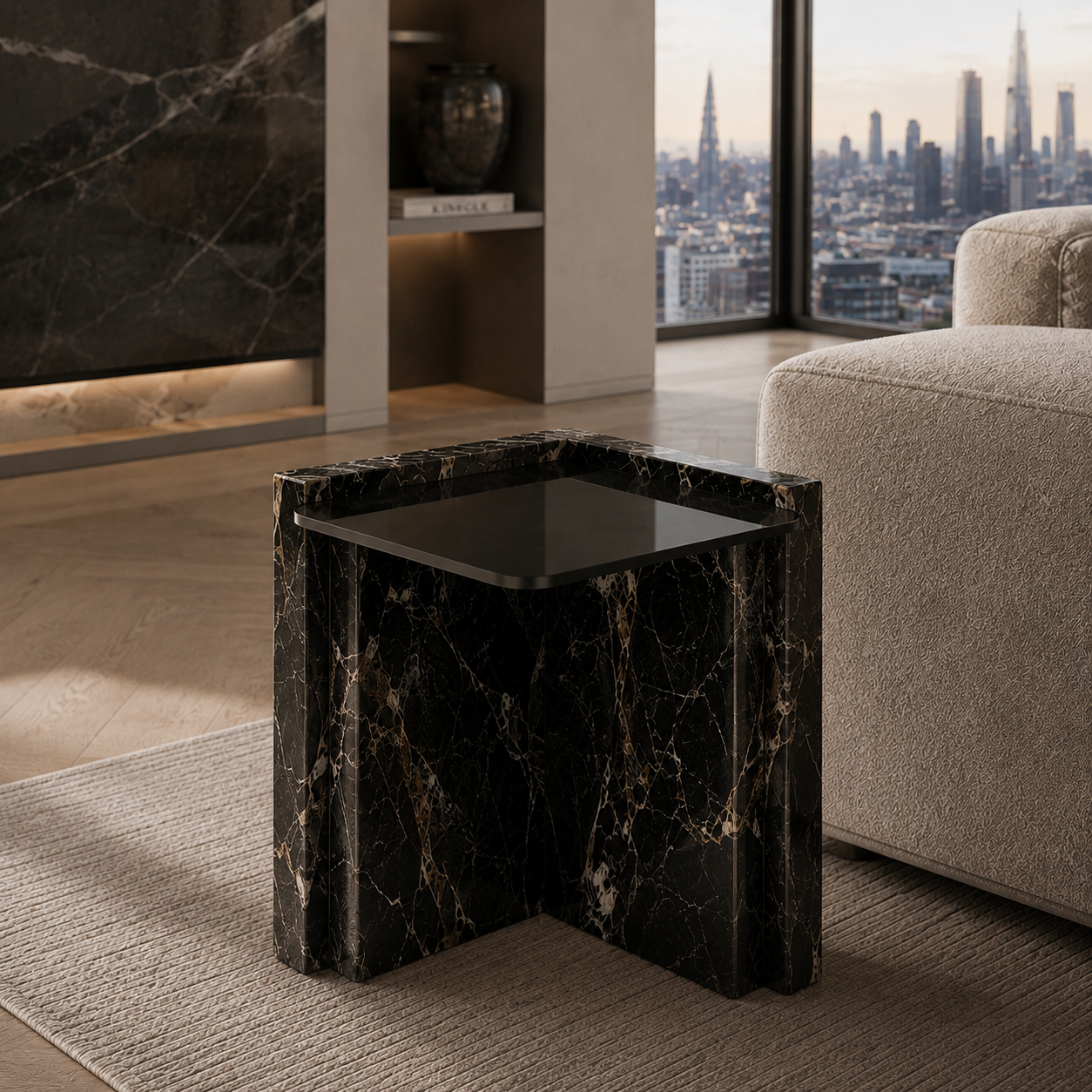 Elwick Marble Side Table