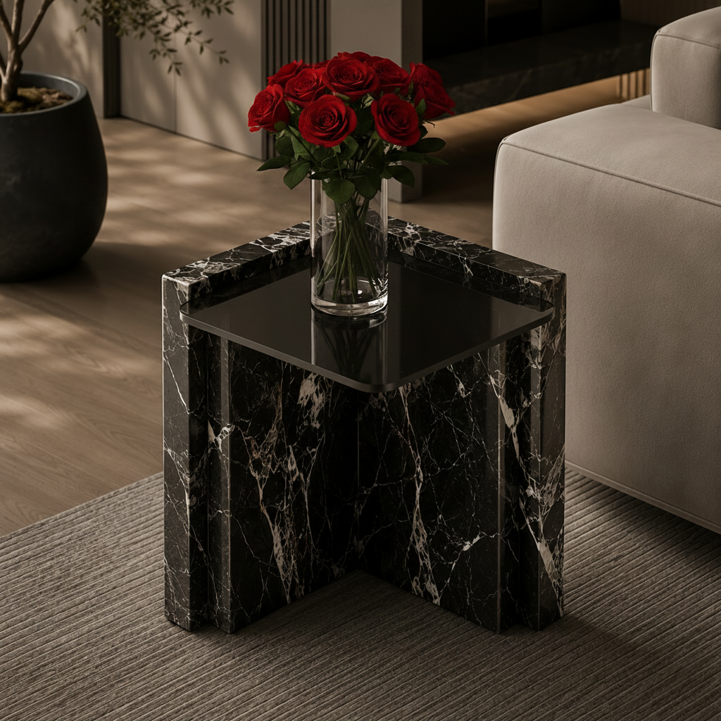 Elwick Marble Side Table