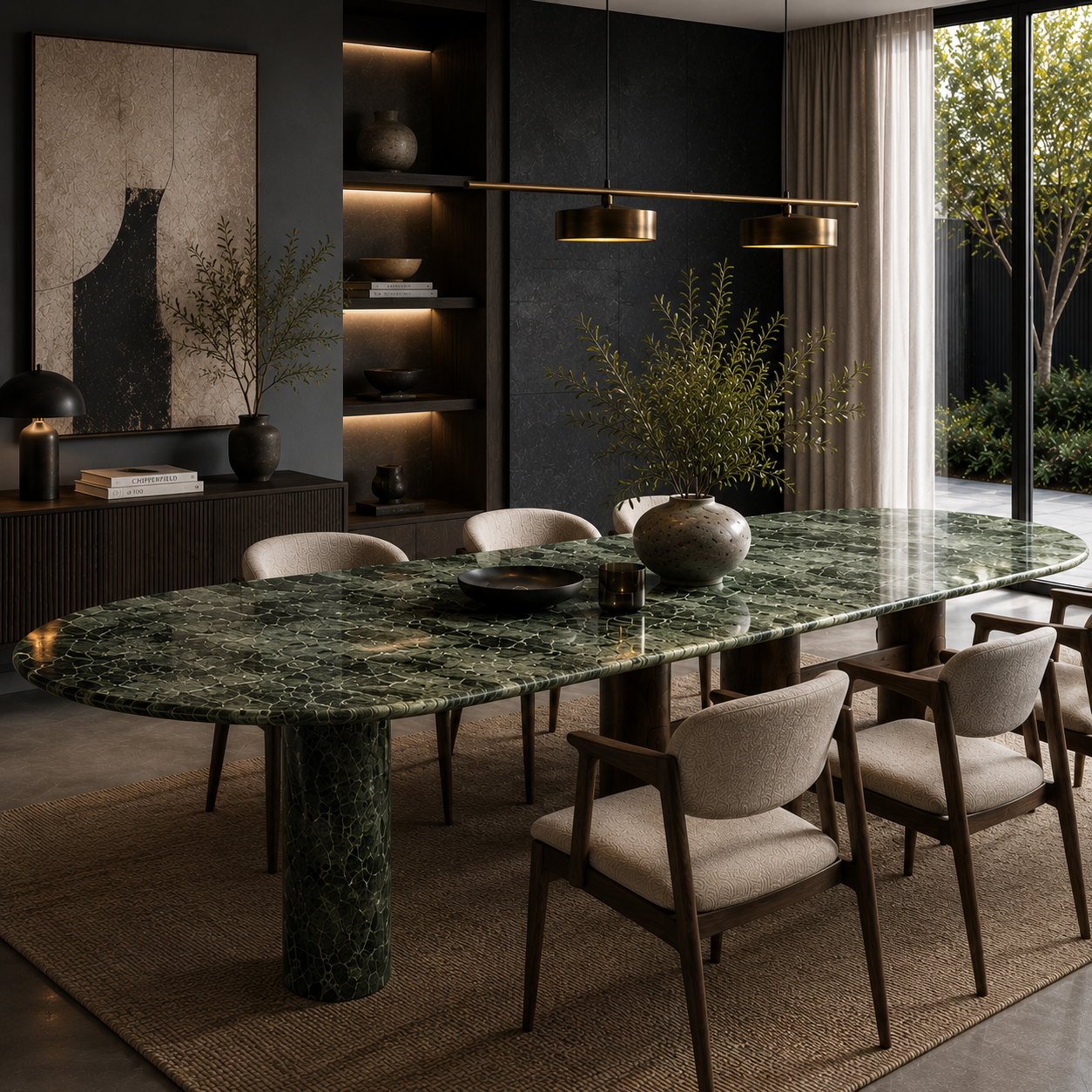 Northcott Marble & Wood Dining Table