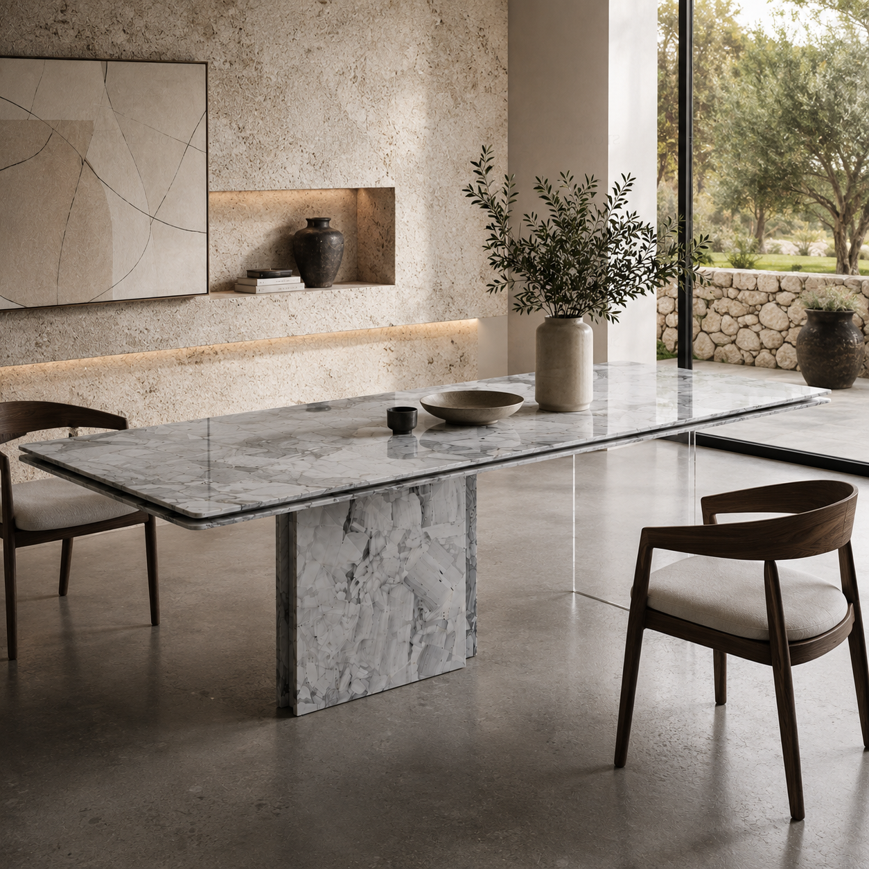 Ridley Marble Dining Table