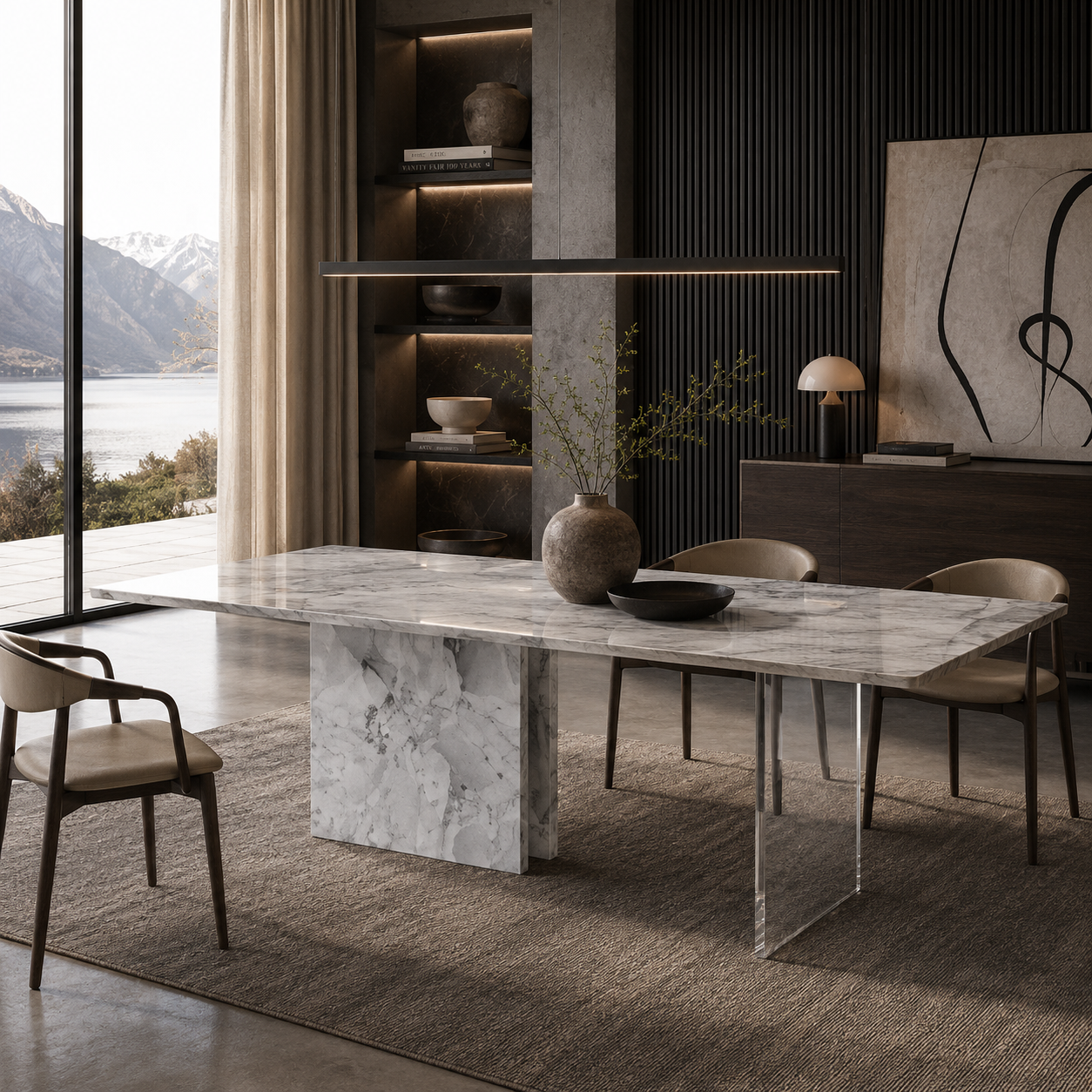 Ridley Marble Dining Table