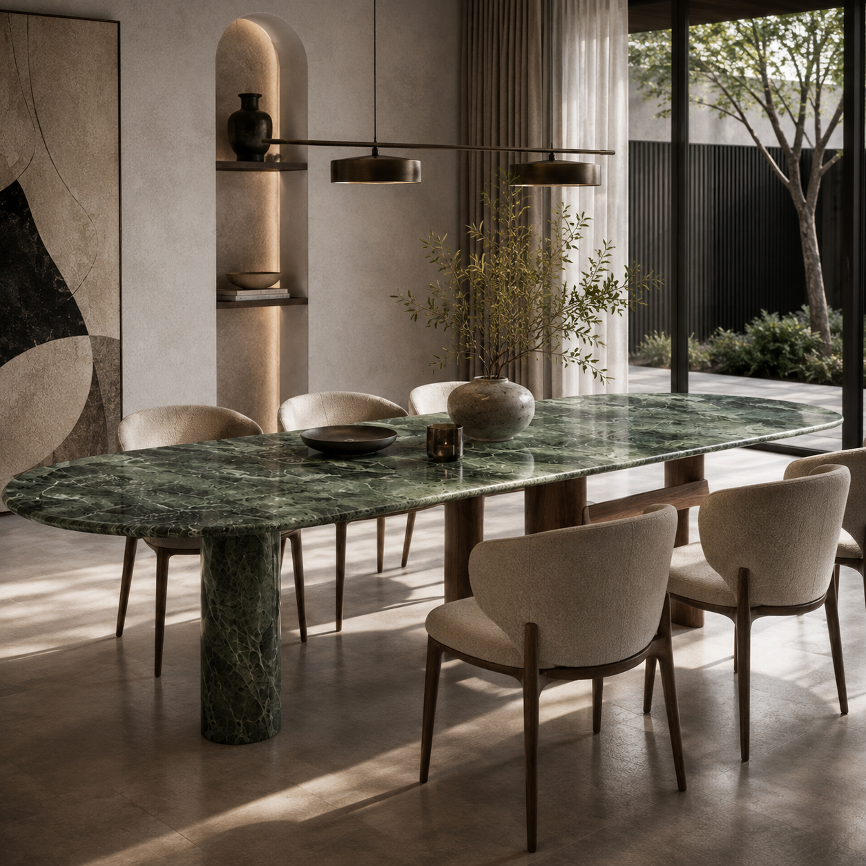 Northcott Marble & Wood Dining Table