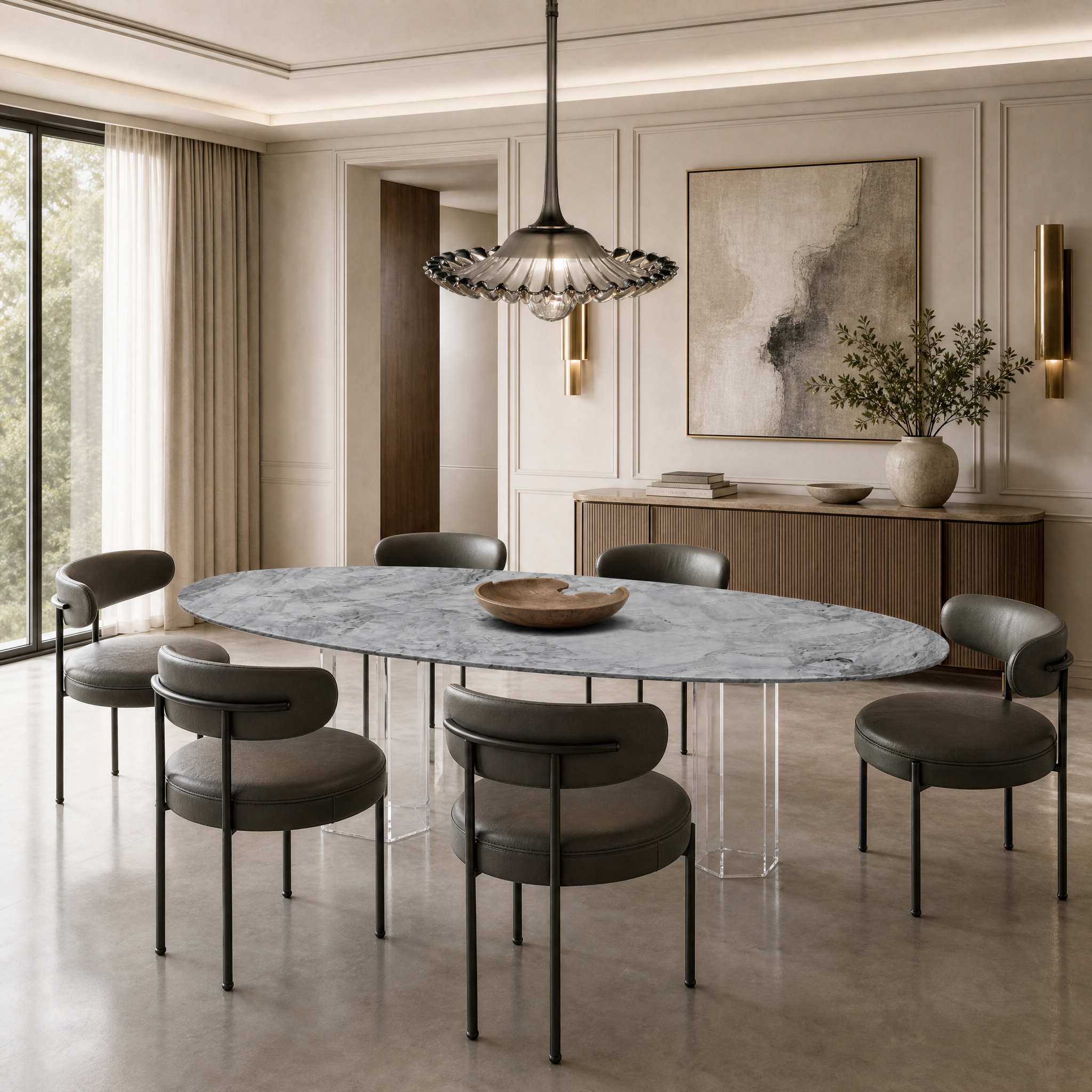 Kelston Marble Dining Table