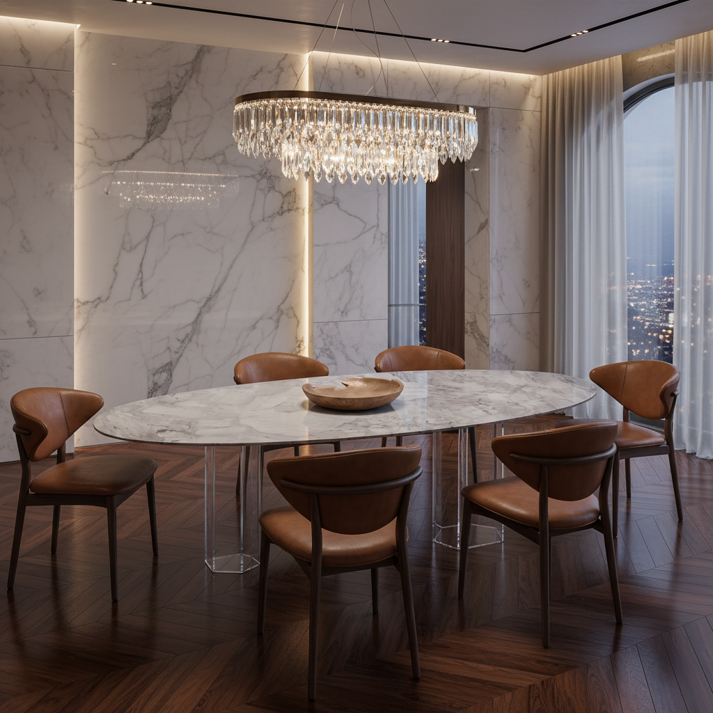 Kelston Marble Dining Table